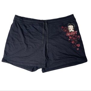 Betty Boop Sassy Black Shorts 3X Y2K Pre-Vintage Style Throwback 1930’s Flapper